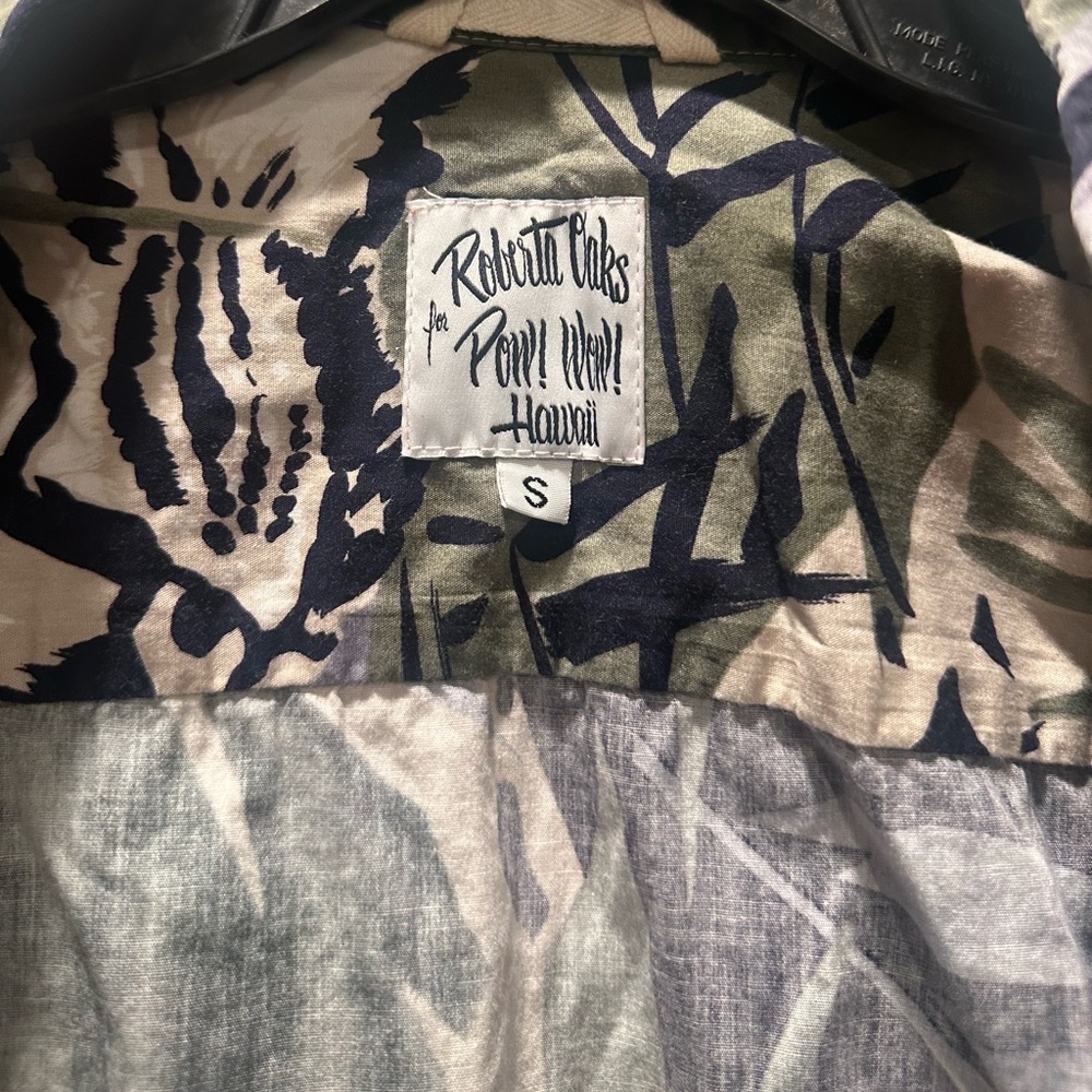 Roberta Oaks x POW WOW collab? Hawaii Printed Shirt - Olive, Black, Cream